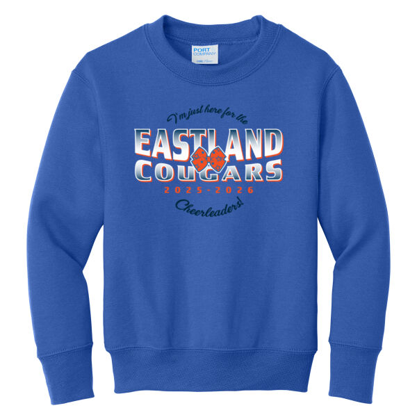 Eastland Cheer Logo 1 - Youth Core Fleece Crewneck Sweatshirt Thumbnail
