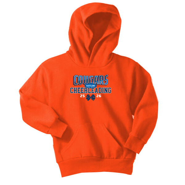 Eastland Cheer Logo 2 - Youth Core Fleece Pullover Hooded Sweatshirt Thumbnail